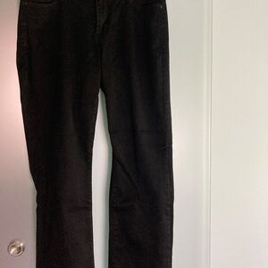 NYDJ Not Your Daughters Jeans size 14 Black Jeans, Straight Leg, Stretch Comfort